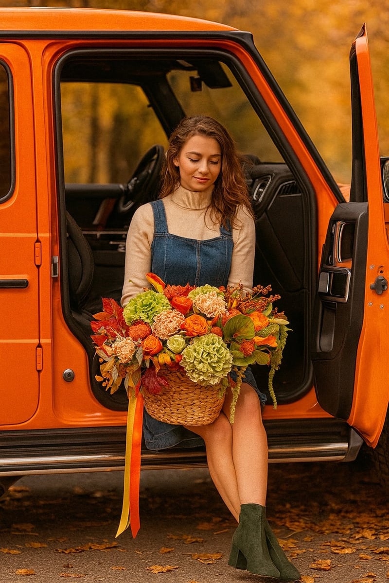 Осінній букет у руках Оксани